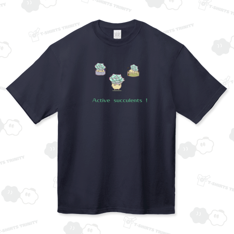 アクティブな多肉植物Tシャツ
