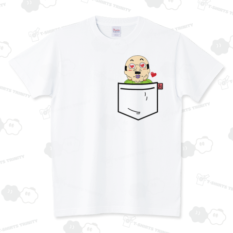 胸ポケットにエロおやじ
