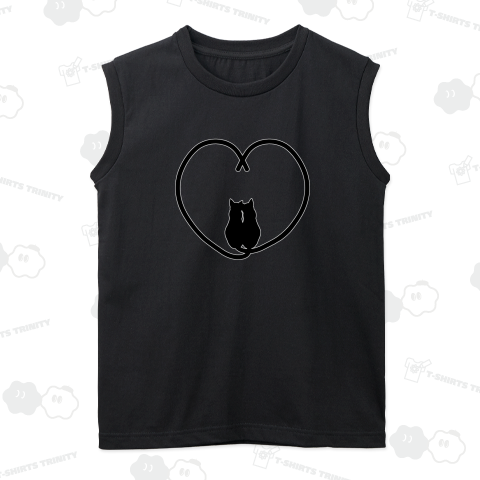 Cat-Silhouette-Heart (黒猫Ver.)