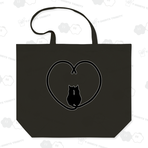 Cat-Silhouette-Heart (黒猫Ver.)