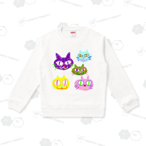 カラフル猫・クレヨン