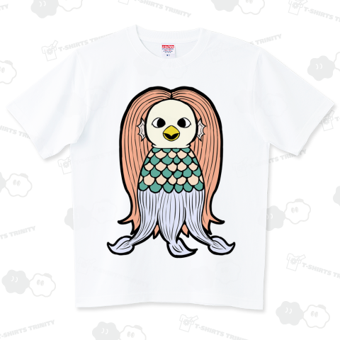 疫病退散 妖怪アマビエの画 正面 カラー