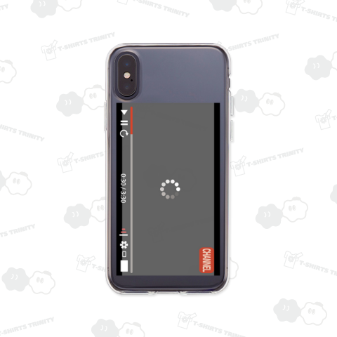 動画配信サイトのロード画面風のイラスト 縦(スマホケース用)