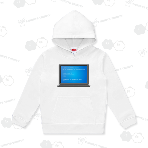 架空のブルースクリーンエラー画面のイラスト