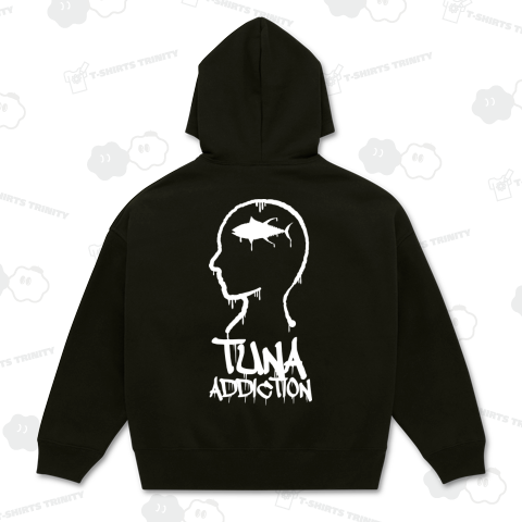 マグロ中毒(バック)+綱イカリマーク(フロント)