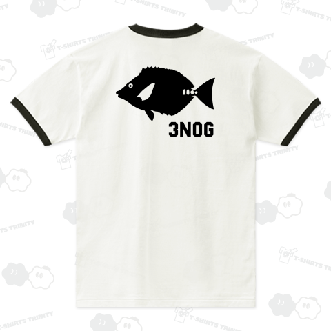 【黒プリント版】3NOG“サンノジ”(バック)+FUNKSEAロゴ“アーチ”(フロント)