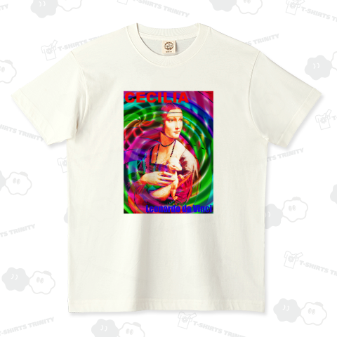 カラフルチェチーリア(ダ.ヴィンチ作.白テンを抱く貴婦人)