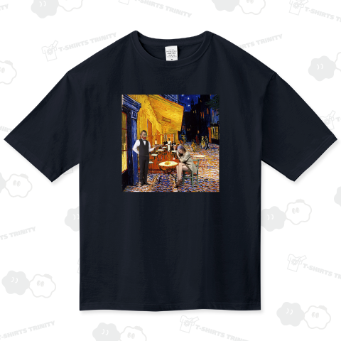 夜のカフェテラス(カスタマイズ可)