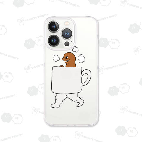 走るマグカップとコーヒー