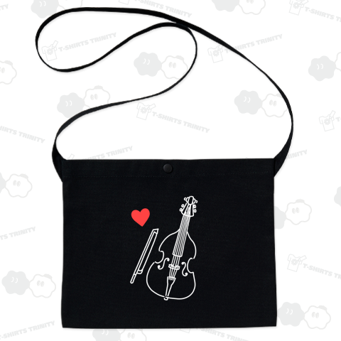 コントラバス(白線画)