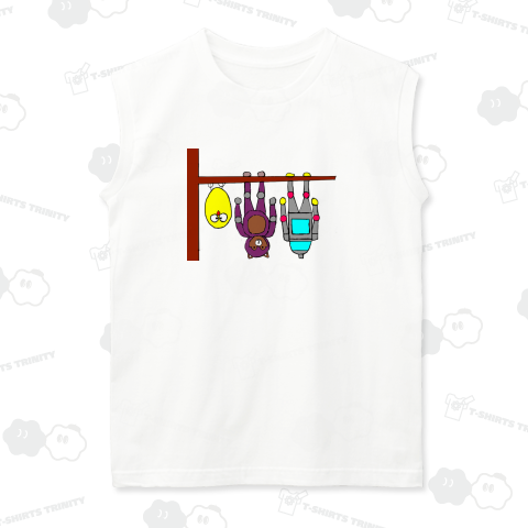 ぶら下がる仲間たち