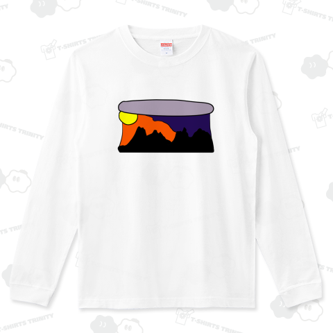 月・雲・山の峰