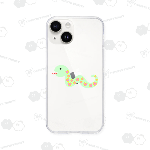 ハート模様のへび