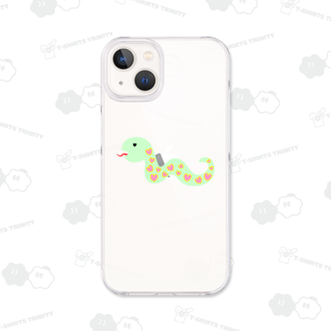 ハート模様のへび