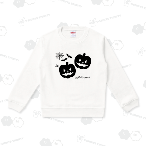 ちょっと怖いハロウィンかぼちゃのおばけと蜘蛛と蝙蝠2