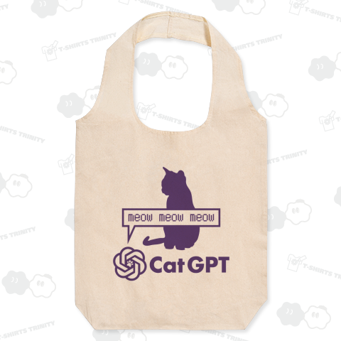 Cat GPT(キャットGPT)【パロディー商品】文字パープル・チャットGP・