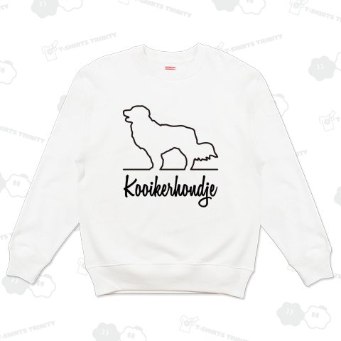 コーイケルホンディエ【ドッグ・シルエット・ラインアート】コイケルホンディエ・コイケル・犬種