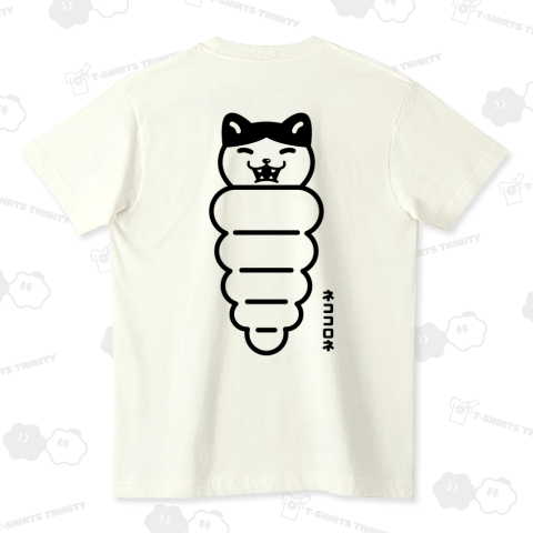 【背面プリント】ネココロネ・はちわれ(文字黒)