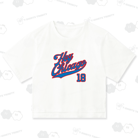 【両面プリント・背面背番号18】 ヘイシカゴ!(パロディー商品)文字青