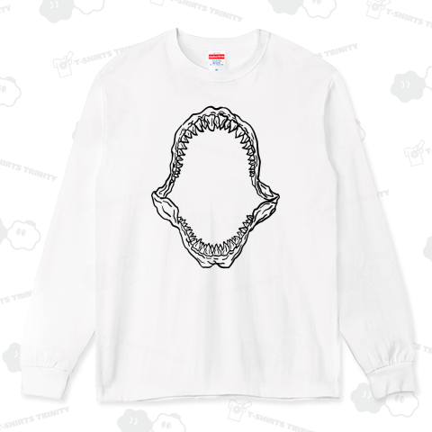 サメの顎(ラインアート)