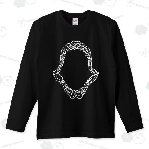 サメの顎(ラインアート)