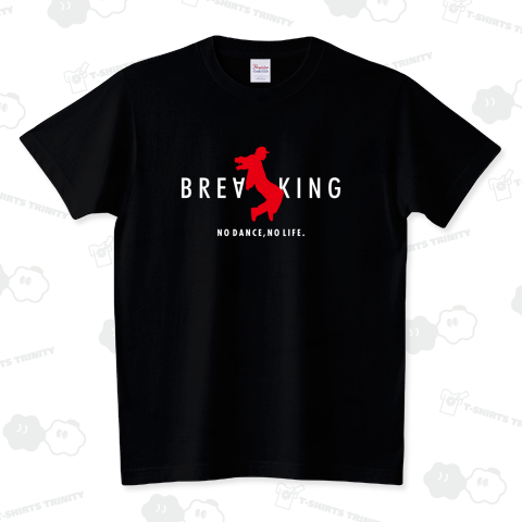 ブレイキン(BREAKING NO DANCE,NO LIFE.)【スポーツデザイン】文字ホワイト