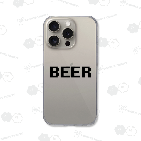 BEER(ビア・ビール)【8ビットピクセル・ドット】ゲーム文字・文字黒