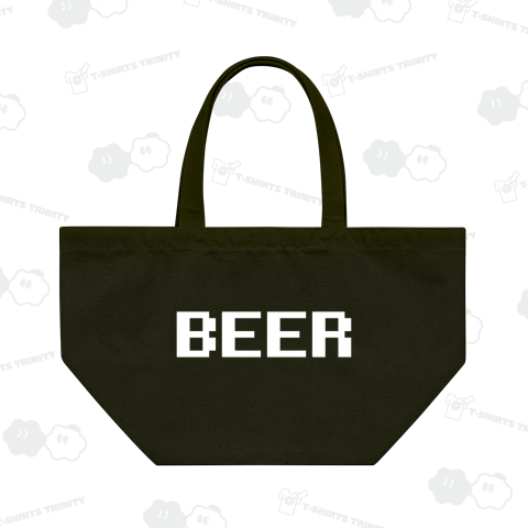 BEER(ビア・ビール)【8ビットピクセル・ドット】ゲーム文字・文字ホワイト