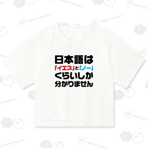 日本語は「イエス」と「ノー」くらいしか分かりません【おもしろメッセージ】文字黒