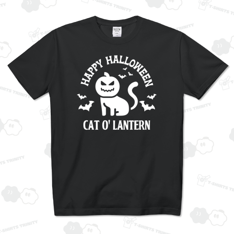 キャット・オ・ランタン【おもしろハロウィン】文字白