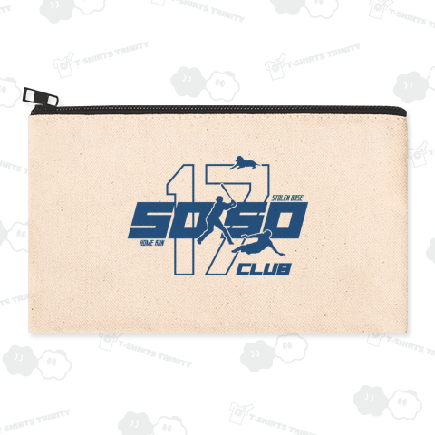 【前面プリント】50-50クラブ(デコピン付)文字ブルー【パロディー商品】流行語・野球デザイン