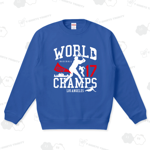 ワールドチャンプス2024 BASEBALL(デコピン・文字ホワイト)【パロディー商品】野球デザイン