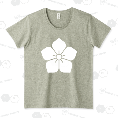 桔梗(ききょう)・明智光秀【家紋デザイン】カラー白