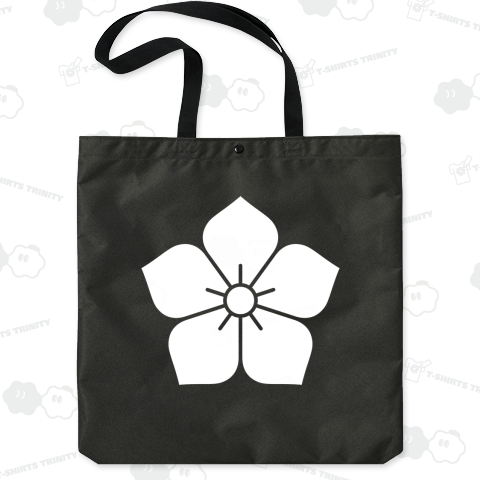 桔梗(ききょう)・明智光秀【家紋デザイン】カラー白