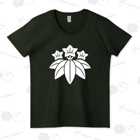 笹竜胆(ささりんどう)・源頼朝【家紋デザイン】カラー白