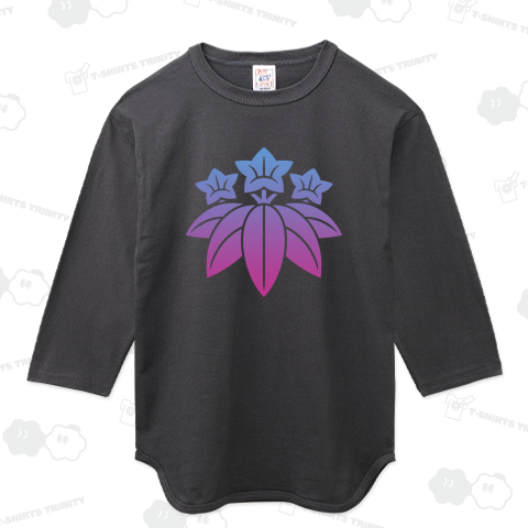 笹竜胆(ささりんどう)・源頼朝【家紋デザイン】グラデ