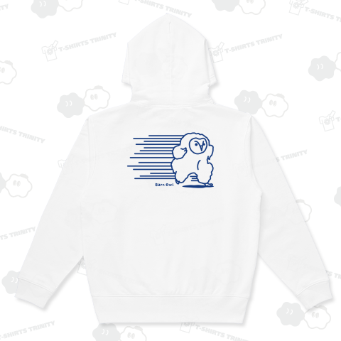 【背面】エッホエッホフクロウ(ハイスピード)文字ブルー