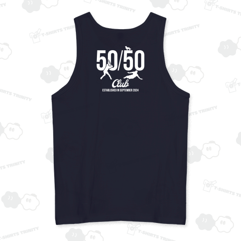 【背面】50-50クラブ(デコピン付き)【パロディー商品】文字白