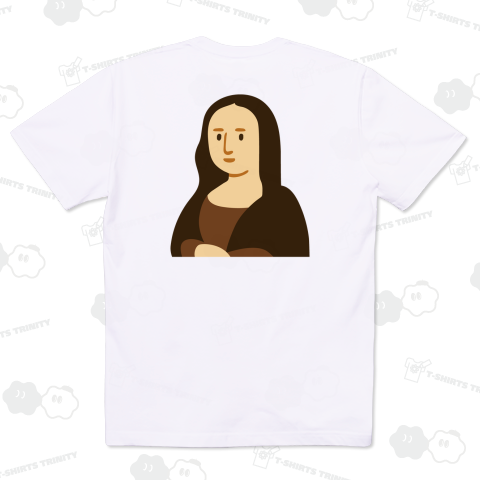 【背面】モナ・リザ(ダ・ヴィンチ)【名画パロディー・イラスト】