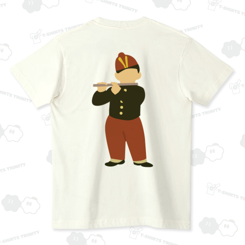 【背面】笛を吹く少年(マネ)【名画パロディー・イラスト】