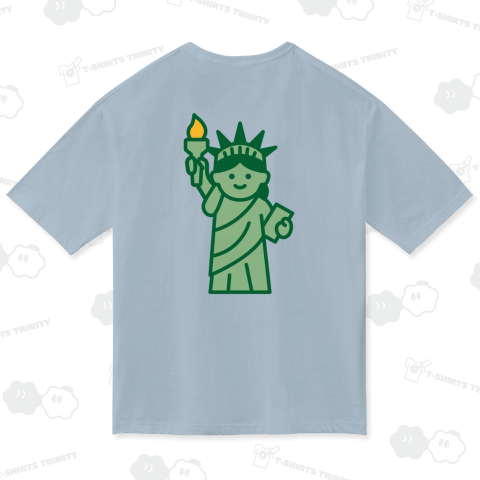 【背面】自由の女神【かわいいイラスト】