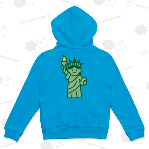 【背面】自由の女神【かわいいイラスト】