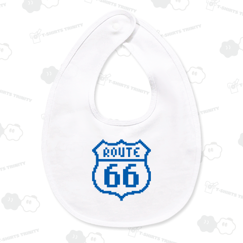 ルート66【かわいいドット絵】文字ブルー