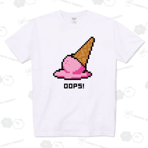 落したアイス【かわいいドット絵・8bit・ピクセル】