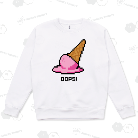 落したアイス【かわいいドット絵・8bit・ピクセル】