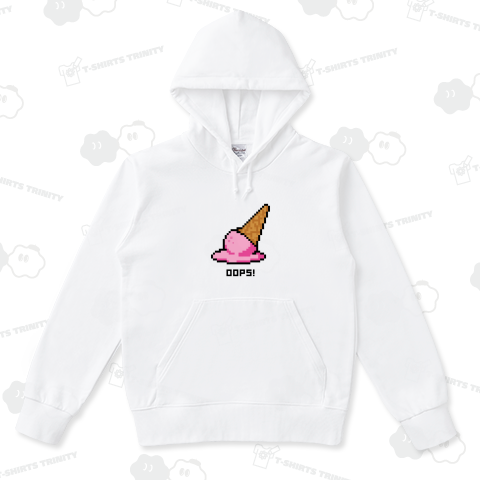 落したアイス【かわいいドット絵・8bit・ピクセル】