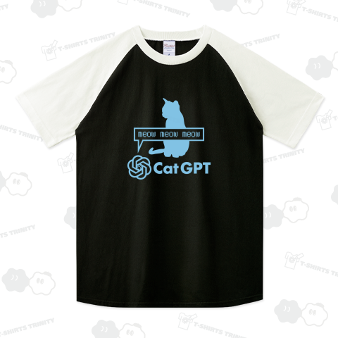 Cat GPT(キャットGPT)【パロディー商品】文字ライトブルー