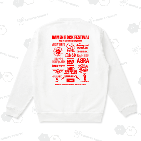 【背面】ラーメンロックフェスティバル【パロディー商品】文字レッド