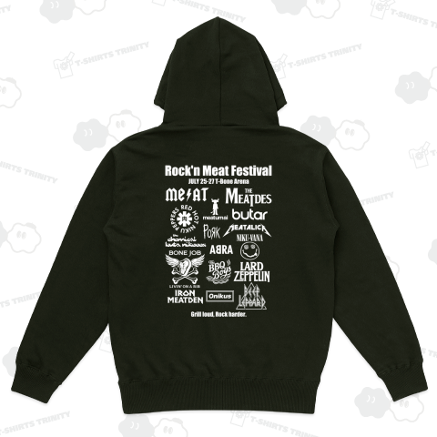 【背面】ロッキン・ミートフェスティバル【パロディー商品】文字白