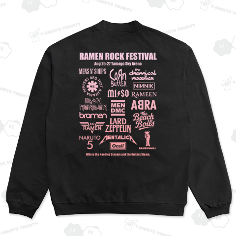 【背面】ラーメンロックフェスティバル【パロディー商品】ピンクグラデ